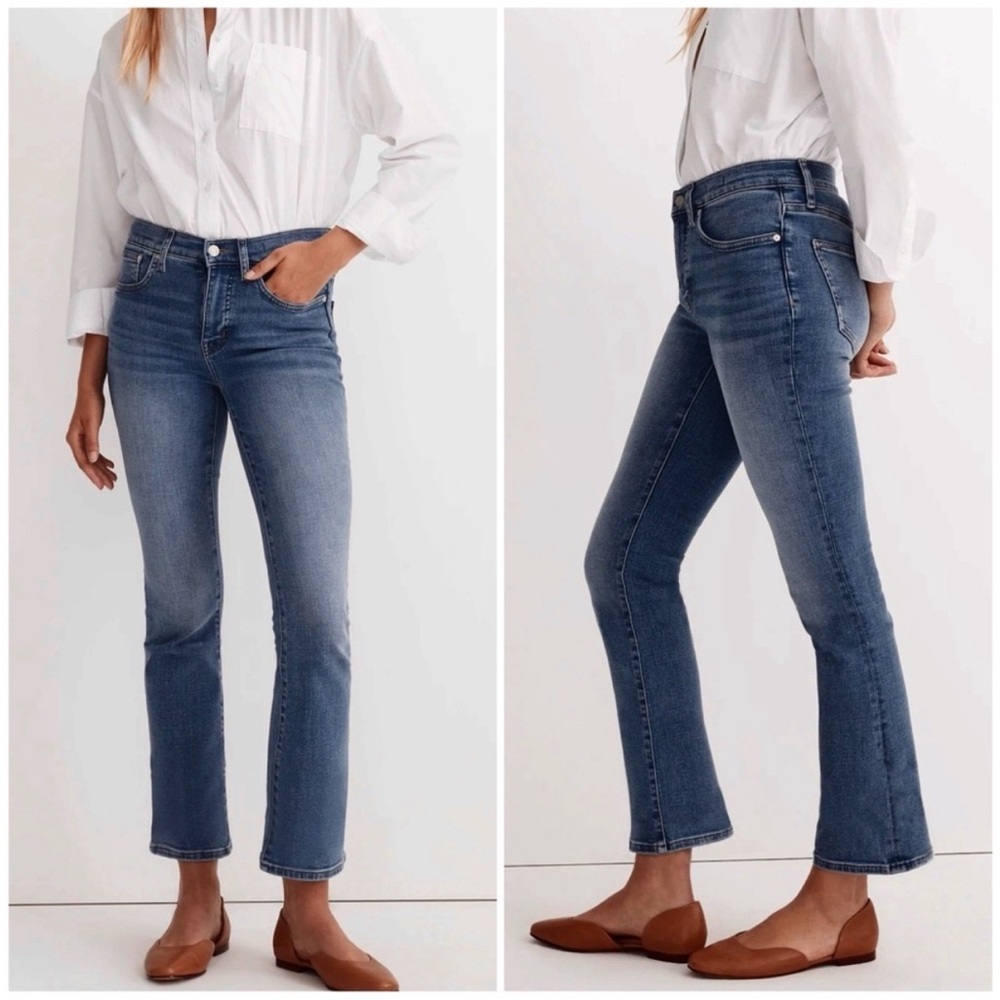 Madewell Mid Rise Kick out Women’s Boot Cut Kick Flare Jeans Sz 32 TALL
